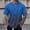 Blue, variant on Coconut Tree Graphic Tees for Men Summer Casual Short Sleeve Crewneck Gradient Color Tropical Vacation Beach Tshirts