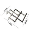 thumbnail image 5 of Benjara BM221041 15 in. Metal Frame Geometric Accent Decor, Silver, 5 of 5