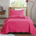 thumbnail image 2 of Ameha 2 Piece Quilt Set Chevron Lightweight Ultrasoft Microfiber Kids Adult Bedding Pink Color Twin, 2 of 9