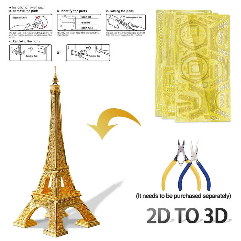 MEDICOM TOY - BE@RBRICK EIFFEL TOWER GOLDEN GOWN Ver. 1000％