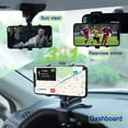 thumbnail image 2 of Soporte Móvil para Coche, Soporte de Celular para Auto 3 in 1 Espejo Retrovisor Visera Dashboard Phone Holder MultipropóSito 360 Giratorio Universal Soporte Universal para Teléfono De Coche, 2 of 5