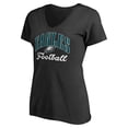 thumbnail image 2 of Women's Black Philadelphia Eagles Victory Script V-Neck T-Shirt, 2 of 3