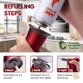 thumbnail image 2 of MK Windproof Inflatable Ducted Butane Fuel Cigar Lighter, zinc alloy gun-style design, with flame locking device, suitable for barbecuing, baking and outdoor use., 2 of 8