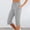 Gray#1, variant on Jesvior Women'S High Waisted Capri Pants Elastic Waist Casual Pull On Cropped Pants with Pockets for Summer Beach Lounge