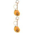 thumbnail image 4 of 2pcs Year of the Rat Keychains Key Holder Exquisite Key Ring Key Decoration Small Gift for Men Women (Yellow Rat), 4 of 6