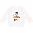 thumbnail image 2 of Inktastic Lab Life is Ruff Yellow Lab Toddler Sweatshirt, 2 of 4