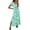 Green, variant on Nmnitkp Summer Dresses for Women 2025,The Latest Style Womens Dresses Spring And V-Neck Solid Casual Short Sleeved Long Dress
