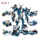 thumbnail image 5 of Nueva tendencia, ingeniería urbana, transformación, robot, bloques de construcción, mecha, camión, coche de carreras, dinosaurio, vehículo, ladrillos, juguetes para niños, 5 of 5