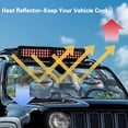 thumbnail image 4 of Yuyamidu Shark Driving Windshield Sun Visor Foldable Sunshade Reindeer Car Sun Shield for 2007-2018 Jeep Wrangler JK JKU & 1997-2006 Jeep Wrangler TJ LJ, 4 of 7