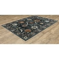 thumbnail image 3 of Oriental Weavers Keira Area Rug - KEI08 - 6'7" x 9'6" - in Navy/ Rust - Vintage Inspired, Stain Resistant, Family and Pet Friendly , Dining, Living Room Rug, 3 of 5