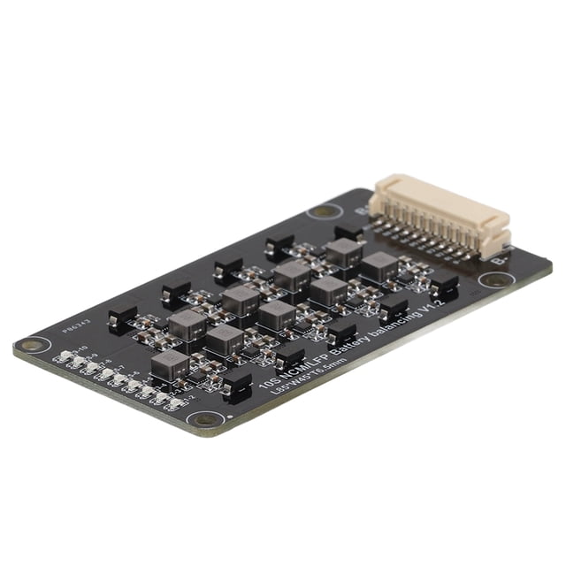 Balanceador de batería 10S, ecualizador activo de batería inductiva MOS PCB con ecualización adyacente automática con cable de 1,2 A, 2,0 V-4,5 V