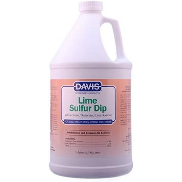 Davis Lime Sulfur Dip For Dogs Cats Puppies And Kittens 1 Gallon