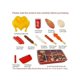 thumbnail image 2 of 21pcs/set(Random ) BBQ Cooking Play Toy, Barbecue Kitchen Cooking Playset, Pretend Cooked Accessories Set For Girls Boys Toddler, Interactive Grill Pl, 2 of 5