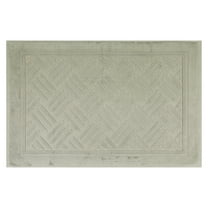 Unique Bargains Cotton Mat Towel Absorbent Floor Bath Rugs for Bathroom Green 16" x 24"