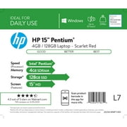 HP 15 Pentium 4GB/500GB HDD - Scarlet Red