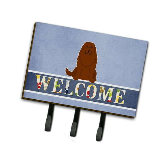 Carolines Treasures BB5631TH68 Caucasian Shepherd Dog Welcome Leash or Key Holder Triple multicolor