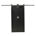 thumbnail image 2 of Montana 42x84 Double Vinyl Barn door kit Black, 2 of 3