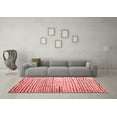 thumbnail image 3 of Ahgly Company Indoor Square Solid Red Modern Area Rugs, 6' Square, 3 of 4