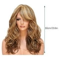 thumbnail image 2 of Beauty Under $10 Blonde Wigs Wavy Curly Long Heat Fiber Costume Party Wigs For Women Black, 2 of 5