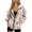 Cherry Blossom and Hummingbird, variant on Women's Long Sleeve Hoodie Fashion Oversized Sweatshirts Dragonfly Dark Blue Pattern Full Zipper Y2K Jacket Soft Casual Wear Fall Tops with Pockets, M