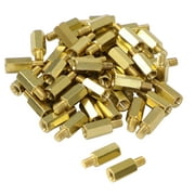 50 Pieces M3 9+4mm Hex Standoff Spacer Male to Female Thread Brass Spacer Standoff Hexagonal Spacers Standoffs Screws Nuts for PC PCB Motherboard