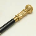 thumbnail image 2 of Global Antiques Nautical Solid Brass Cane Handle Head Only for Handmade Wooden Walking Stick, Vintage DIY Accessory, 2 of 4