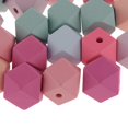 thumbnail image 3 of KLKCMS Mixed Color Faceted Wooden Loose Spacer Beads for Jewelry Making 20mm 20Pcs, 3 of 9