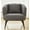 Grey, variant on US Pride Furniture Modern Channel Corduroy Velvet Accent Chair with Black Metal Legs Luxurious Design and Comfortable Seating Ideal for Living Room Bedroom or Office Grey