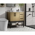 thumbnail image 3 of Elegant Kitchen and Bath 32 inch Single Bathroom Vanity in Honey Brown, 3 of 10