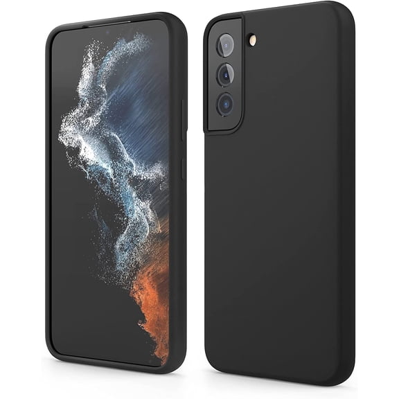 elago Compatible with Samsung Galaxy S22 Plus Case - Liquid Silicone Case, Full Body Screen Camera Protective Cover, Shockproof, 6.6 inch (Black)