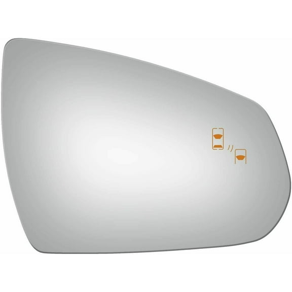 Convex Passenger Side Replacement Mirror Glass for 2013-2014 Cadillac SRX W/O Baking Plate