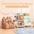 thumbnail image 4 of BECOKOME 3 Tiered Kids Bookshelf and Storage, Montessori Bookcase Small Book Shelf for Kids Rooms Nursery Bedroom, White, 4 of 9