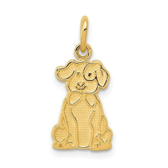 FB Jewels 14K Yellow Gold Puppy Charm