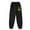 X23-Black2, variant on Girls' Sweatpants Super Soft Athletic Performance Pants Wide Leg Drawstring Baggy Pants Athletic Joggers Sweat Trousers, Size 7-8 Years