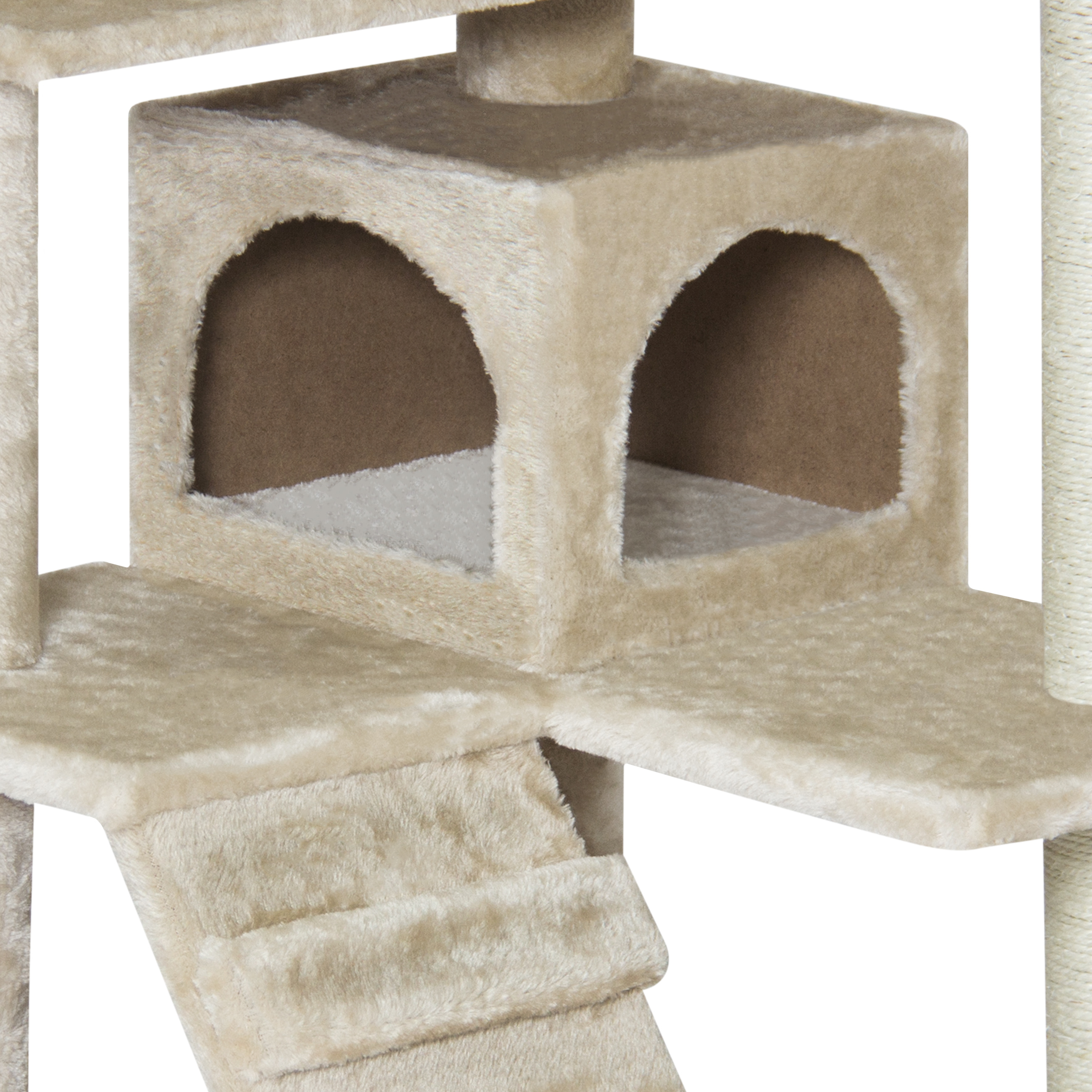 Best Choice Products 53in Multi-Level Cat Tree Scratcher Condo Tower - Beige - image 3 of 7