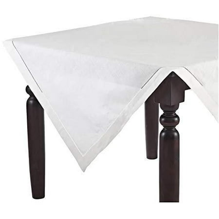 

Fennco Styles Classic Solid Color Hemstitch Border Table Linens for Dining Table