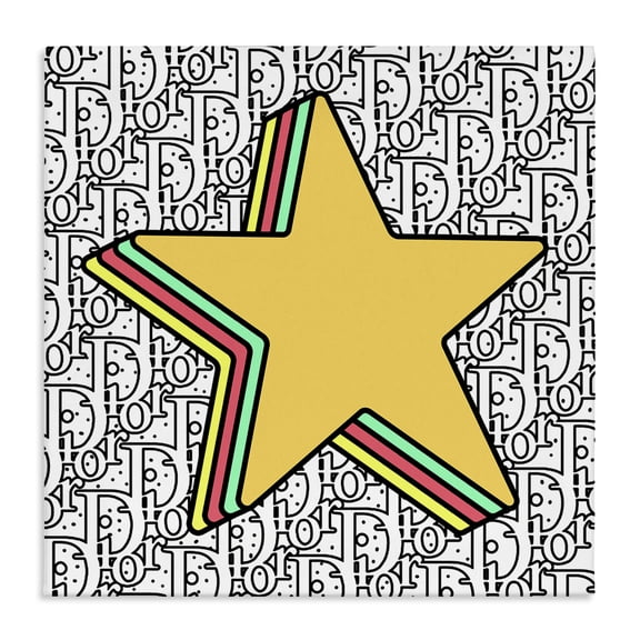 Stupell Industries Art Deco Star over Fashion Pattern Canvas Art, 17 x 17, by Ziwei Li
