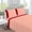 Peach, variant on DNG Creations 4 Piece Two Tone Sheet Set - 18 Inch Deep Pocket ( Solid Peach/Red - Twin XL )