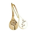 thumbnail image 1 of Flmtop Mode Simple Pissenlits Boucles d'Oreilles Pendentif Rétro en Acier Inoxydable Bijoux, 1 of 10