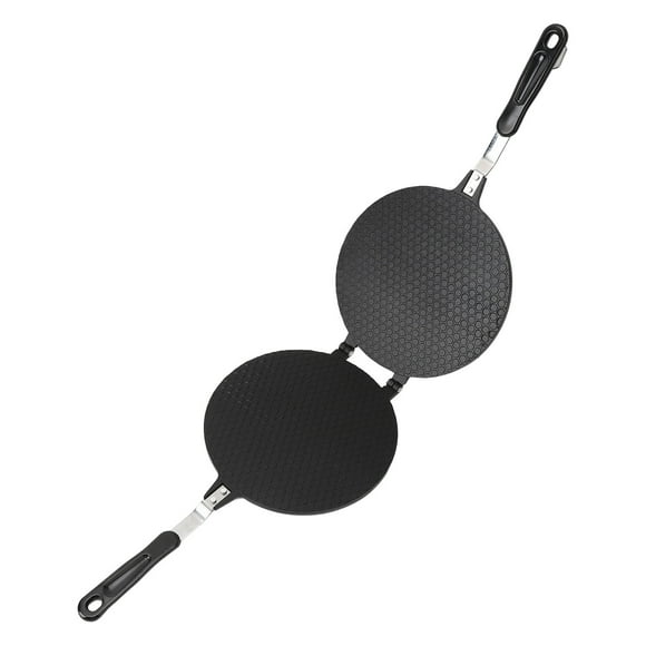 Rouleau à œufs Corceau de crème glacée Maker 8,7 pouces Doublées à gaufres Côté à cône de gaufre non bâton Maker Corneau de crème glacée Crispy Omelette Pan pour les