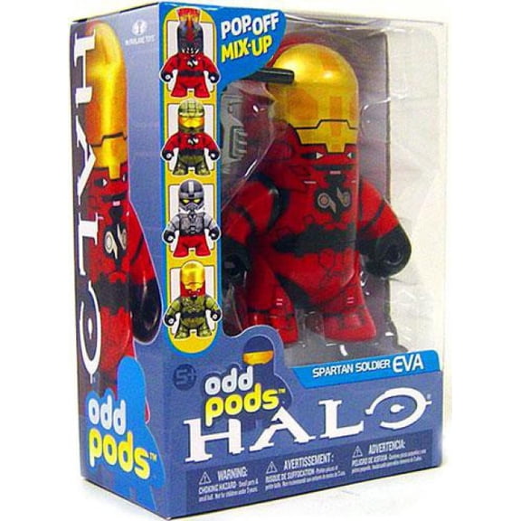 McFarlane Toys Halo 3 Odd Pods Series 1 Spartan Spartan EVA Figure (Red)