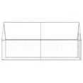 thumbnail image 3 of vidaXL Chicken Cage Silver 400x100x190 cm Galvanised Steel, 3 of 5