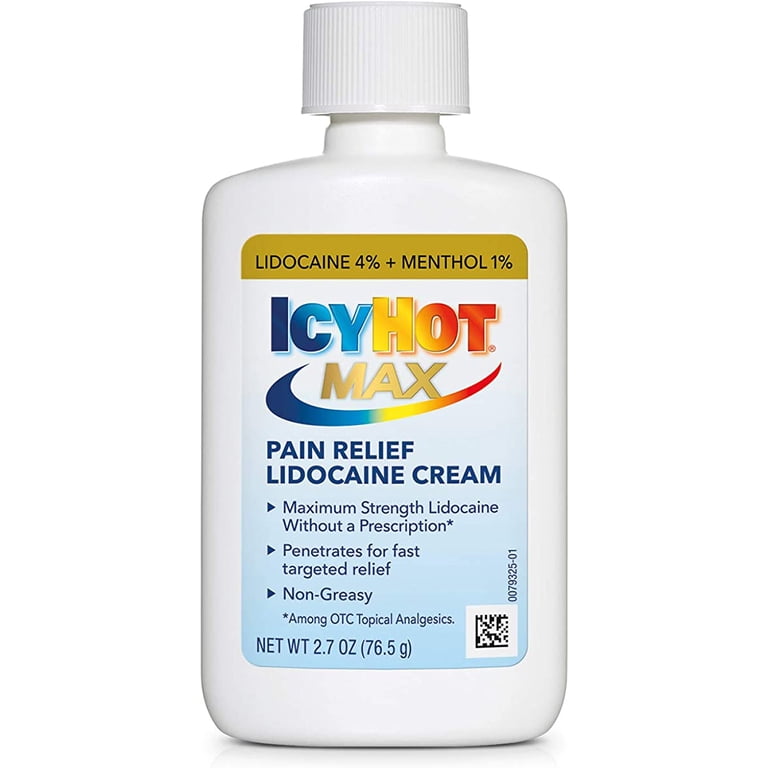 Icy Hot, Pain Relief Cream, 2.7 oz, Max Strength with Lidocaine Icy Hot, Pain Relief Cream, 2.7 oz, Max Strength with Lidocaine
