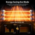 thumbnail image 3 of LifePlus Infrared Space Heaters for Home, Portable Wood Electric Quartz Heater with Remote Control Thermostat Energy Efficient for Inside Use, 3 of 11