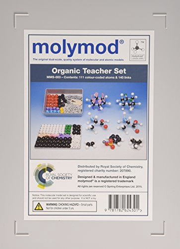 Molymod MMS-003 Organic Chemistry Molecular Model Teacher Set - 111 Atoms & Links