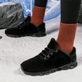 thumbnail image 3 of BUBUDENG Womens Comfortable Cotton-padded Shoes Plush Lined House Shoes Soft Warm Winter Outdoor Shoes, 3 of 8