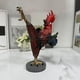thumbnail image 1 of Adorno de pollo borracho | Escultura de gallo grande y caprichosa para decoración del hogar | Estatua de resina de imitación para sala de estar o entrada, 1 of 5