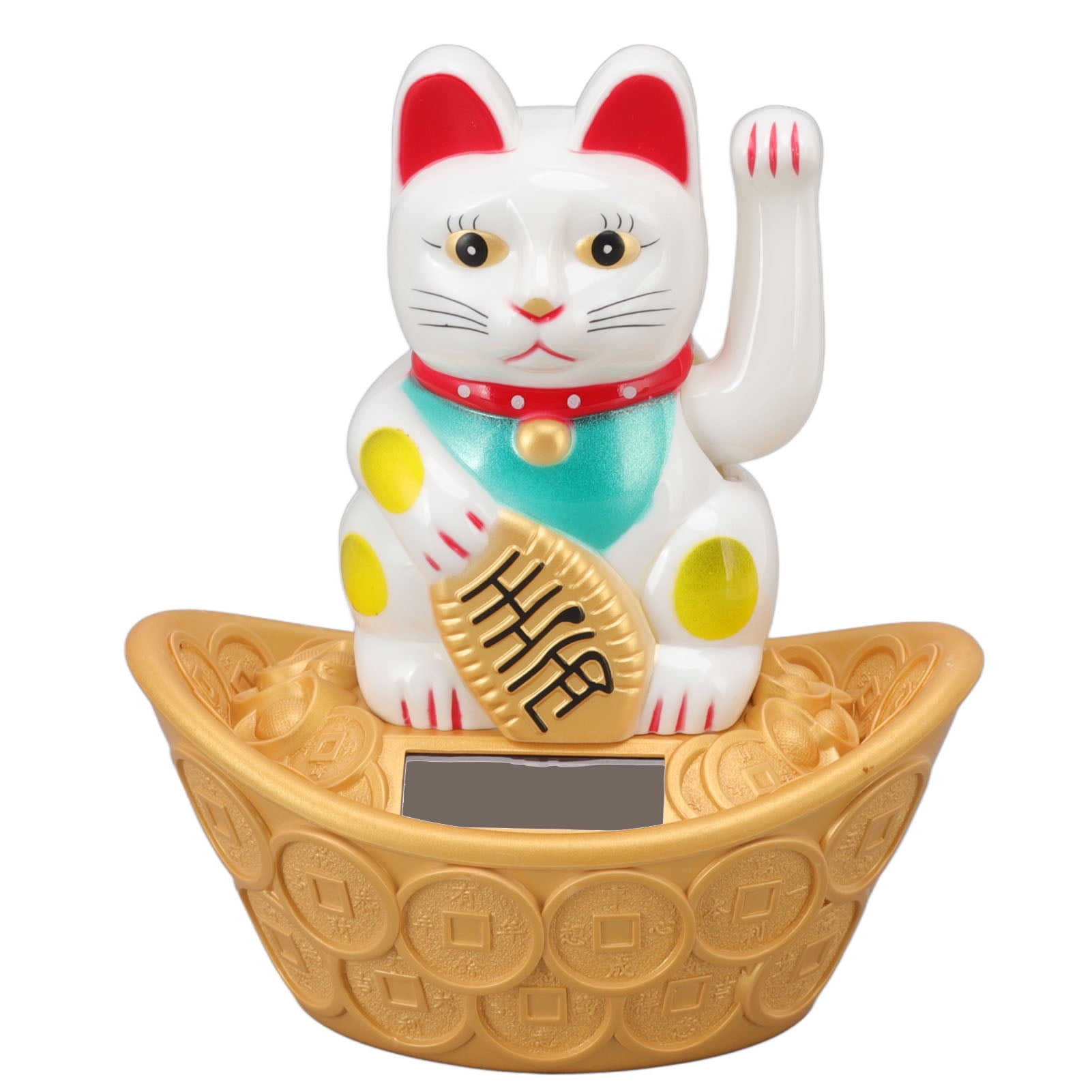 Mini Chat Porte-bonheur à énergie Solaire – 5,1 Cm, Patte Qui S'agite, Décoration Pour Voiture, Bureau Et Fenêtre