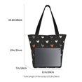 thumbnail image 3 of Salouo Funny Chicken for Shoppers Tote for Women Foldable Handbags with Big Capacity Casual One-Shoulder Shopping Bag Hobo Bags Fit for Office/Shopping/Park, 3 of 6