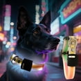 thumbnail image 4 of Pet Supplies Colorful LED Glowing Collar and Leash Set for Dogs - Outdoor Traction and Night Visibility for Night Walking and Adventures, 4 of 4